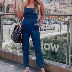 Abercrombie denim jumpsuit